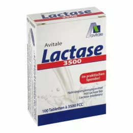 LACTASE 3 500 FCC Tabletit klikkausannostelijassa, 100 kpl