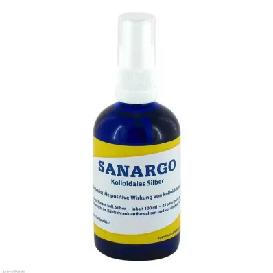 Sanargo kolloidinen hopea spraypullo, 100 ml