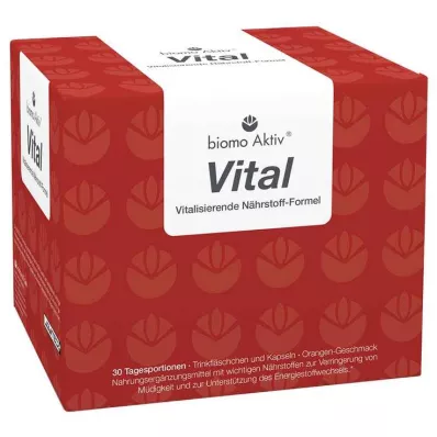 BIOMO Active Vital juomapullot 30 päivittäistä annosta, 1 kpl