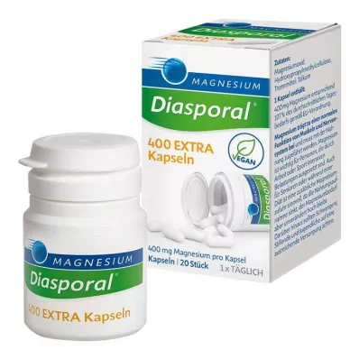 Magnesium Diasporal 400 Extra Kapselit, 20 kpl
