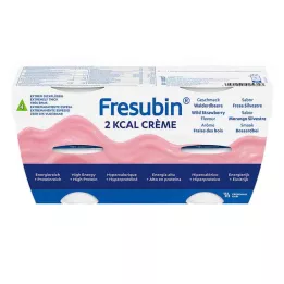 FRESUBIN 2 kcal Villimansikkakerma kupissa, 4X125 g