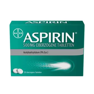 Aspirin 500 mg päällystetyt tabletit, 20 kpl