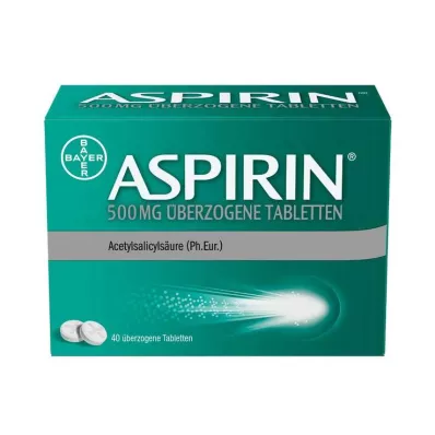 Aspirin 500 mg päällystetyt tabletit, 40 kpl