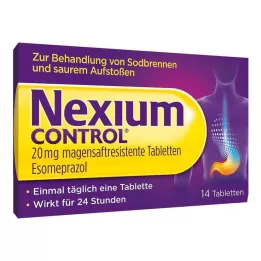 NEXIUM Control 20 mg enteropäällysteiset tabletit, 14 kpl