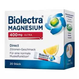 BIOLECTRA Magnesium 400 mg ultra Direct Lemon, 20 kpl