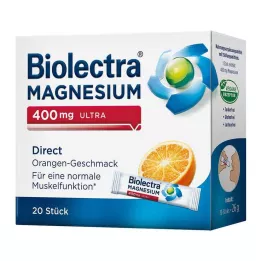 BIOLECTRA Magnesium 400 mg ultra Direct Orange, 20 kpl
