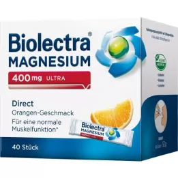 BIOLECTRA Magnesium 400 mg ultra Direct Orange, 40 kpl