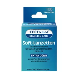 TESTAMED Pehmeät lansetit, 100 kpl