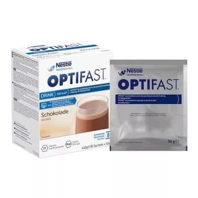Optifast kotijuoma suklaajauhetta, 8x55 g