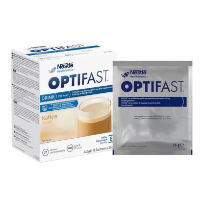 OPTIFAST home Drink kahvijauhe, 8X55 g