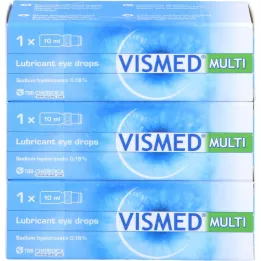 VISMED MULTI Silmätipat, 3X10 ml