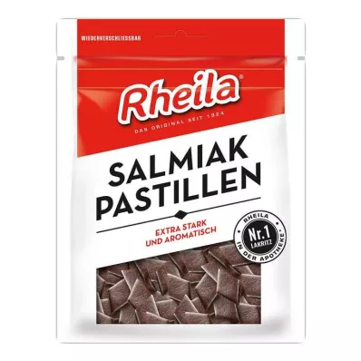RHEILA Salmiakkipastillit, jotka sisältävät sokeria, 90 g
