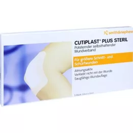 CUTIPLAST Plus steriili 10x19,8 cm sidos, 5 kpl