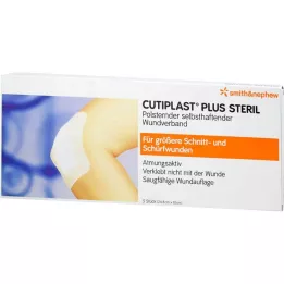Cutiplast Plus steriili 10x24,8 cm side, 5 kpl