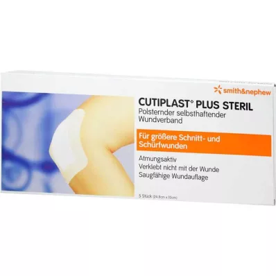 Cutiplast Plus steriili 10x24,8 cm side, 5 kpl