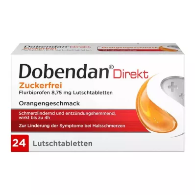 DOBENDAN Suora sokeriton Flurbiprofeeni 8,75 mg Lut, 24 kpl