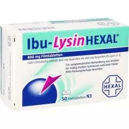 IBU-LYSINHEXAL Kalvopäällysteiset tabletit, 50 kpl