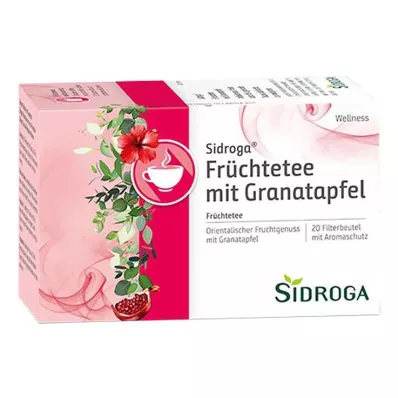 Sidroga Wellness hedelmätee granaattiomenasuodatinpussilla, 20X2,0 g Sidroga Wellness hedelmätee granaattiomenasuodatinpussilla, 20X2,0 g