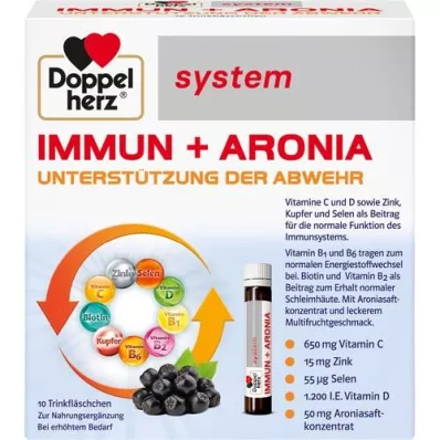 DOPPELHERZ Immun+Aronia-järjestelmän ampullit, 10 kpl