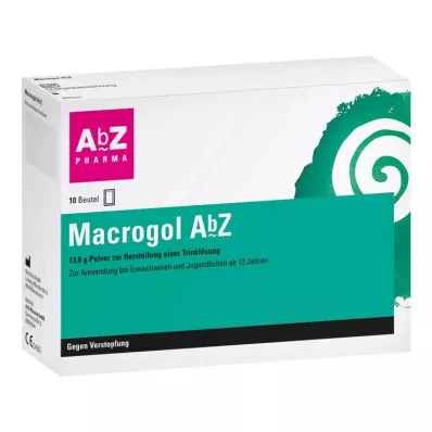 Macrogol AbZ -jauhe oraaliliuoksen valmistukseen, 10 kpl