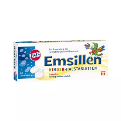EMSILLEN Lasten kurkkupastillit vanilja, 20 kpl