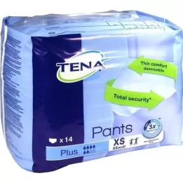TENA PANTS plus XS 50-70 cm ConfioFit-kertakäyttöhousut, 14 kpl