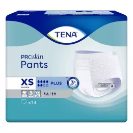 TENA PANTS plus XS 50-70 cm ConfioFit-kertakäyttöhousut, 14 kpl