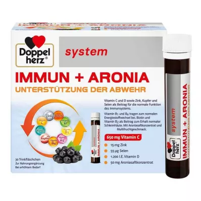 Doppelherz system Immune+Aronia -ampullit, 30 kpl
