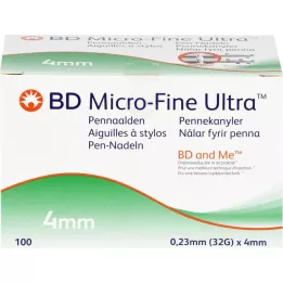 BD MICRO-FINE ULTRA Kynäneulat 0,23x4 mm, 100 kpl