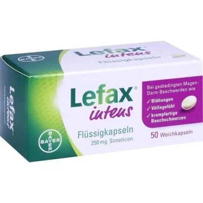 LEFAX intensiiviset nestemäiset kapselit 250 mg simetikon, 50 kpl