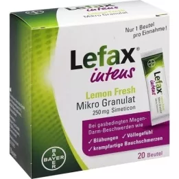 LEFAX intensive Lemon Fresh Micro Granul. 250 mg Sim. 20 kpl