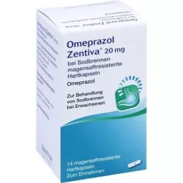 OMEPRAZOL Zentiva 20 mg närästykseen, 14 kpl