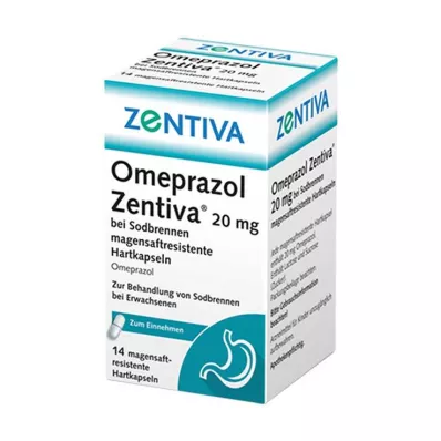 OMEPRAZOL Zentiva 20 mg närästykseen, 14 kpl