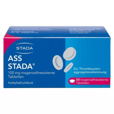 ASS STADA 100 mg enteropäällysteiset tabletit, 50 kpl