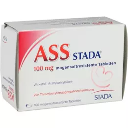 ASS STADA 100 mg enteropäällysteiset tabletit, 100 kpl