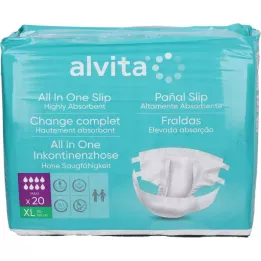 ALVITA All-in-One inkontinenssihousut maxi xl yö, 20 kpl