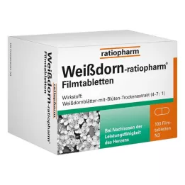 WEISSDORN-RATIOPHARM Kalvopäällysteiset tabletit, 100 kpl