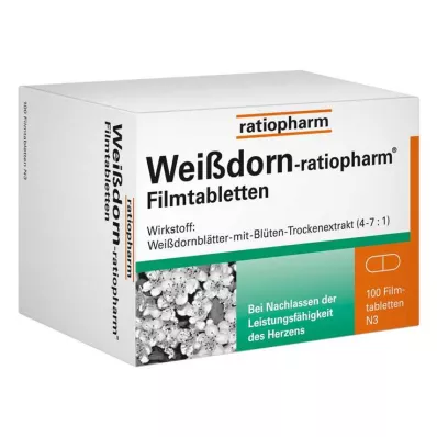 WEISSDORN-RATIOPHARM Kalvopäällysteiset tabletit, 100 kpl WEISSDORN-RATIOPHARM Kalvopäällysteiset tabletit, 100 kpl