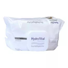 HYDROVITAL Kosteuspyyhkeet sheaöljyä, 80 kpl