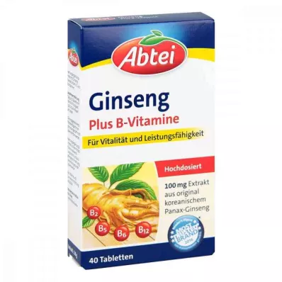 ABTEI Ginseng Plus B-vitamiinitabletit, 40 kpl