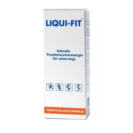 LIQUI FIT Nestemäinen sokeriliuos Tropical-pussi, 12 kpl