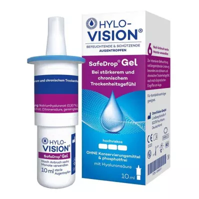 HYLO-VISION SafeDrop geeli-silmätipat, 10 ml