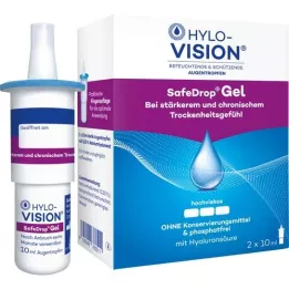 HYLO-VISION SafeDrop geeli-silmätipat, 2X10 ml