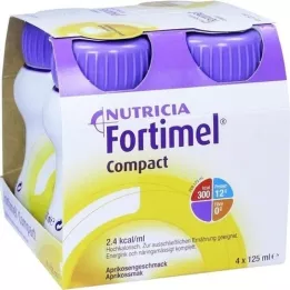 FORTIMEL Compact 2.4 Aprikoosin maku, 4X125 ml