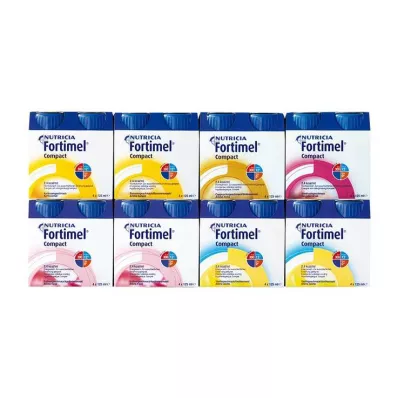 FORTIMEL Compact 2.4 sekoitettu pakkaus 8X4X125 ml