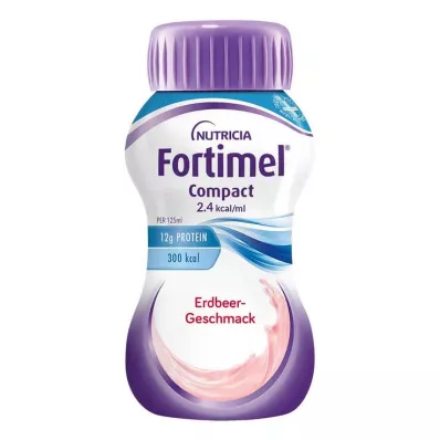 FORTIMEL Compact 2.4 Mansikan maku, 4X125 ml
