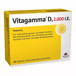 VITAGAMMA D3 2,000 I.U. D3-vitamiinia NEM tablettia, 50 kpl