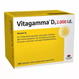 VITAGAMMA D3 2,000 I.U. D3-vitamiinia NEM tablettia, 200 kpl