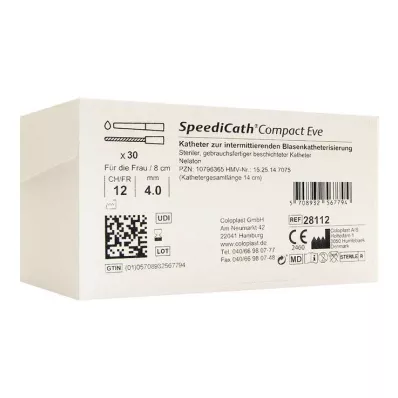 Speedicath Compact Eve -katetri CH 12, 30 kpl