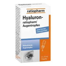 HYALURON-RATIOPHARM Silmätipat, 2X10 ml